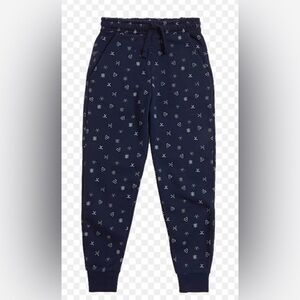 Kids Navy Joggers with Fun Prints